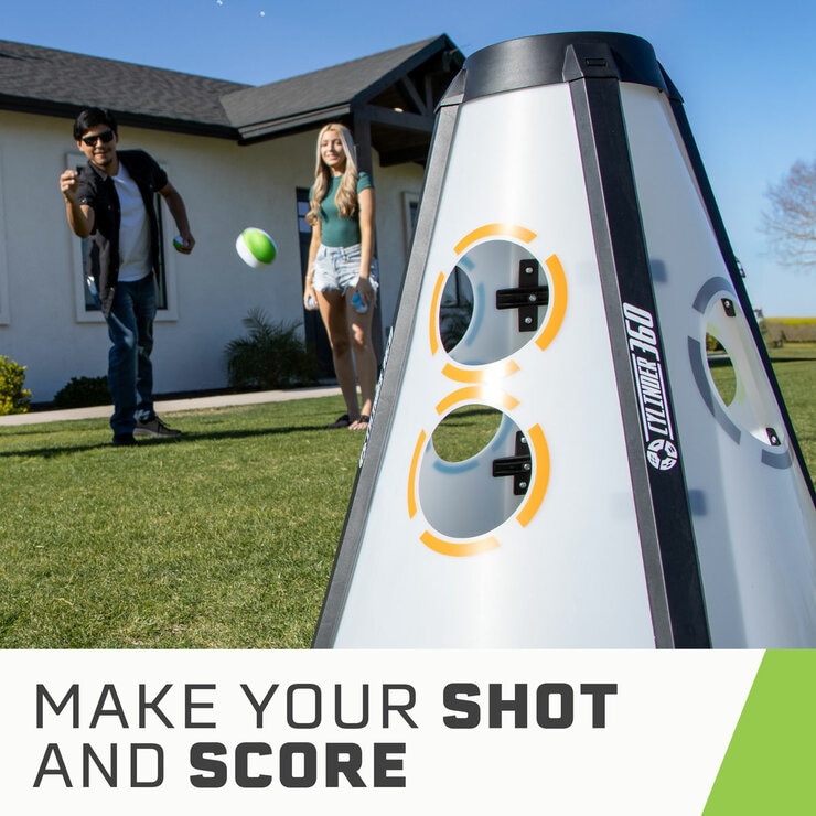 Lifestyle image of someone throwing a ball at the Cylinder 360