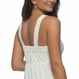Jezebel Ladies Tiered Dress in Cream, Extra Large