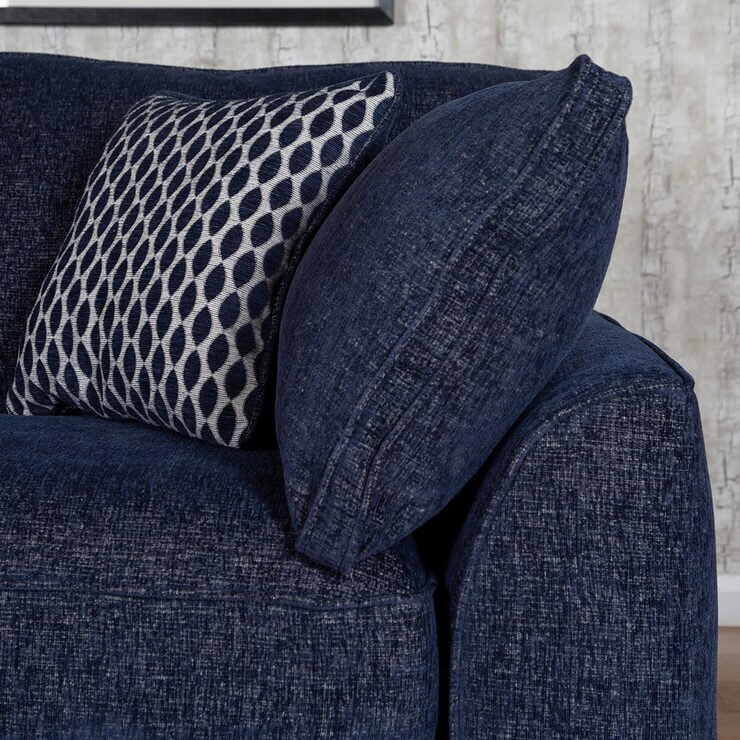 Lorna Navy Fabric Corner Sofa Costco UK