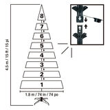 15 ft (4.6m) Pre-Lit Aspen Artificial Christmas Tree With 6,000 Color-Changing LED Lights