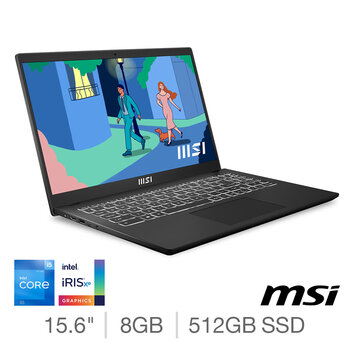 MSI Modern 15, Intel Core i5, 8GB RAM, 512 GB SSD, 15.6 Inch Laptop, 9S7-15H112-027