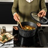Westinghouse Cookware Essentials Cookware Set with Wooden Handles, 11 Piece