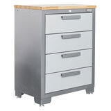 Hilka Professional 24 Gauge Steel 7 Piece Garage Corner Cabinet Set