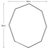 Bowie Octagon Mirror, Champagne