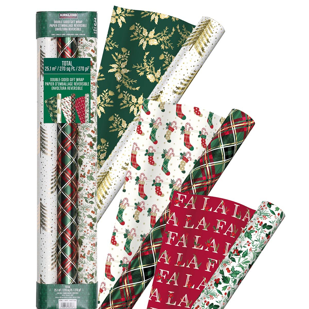 Buy KS Traditional Wrapping Paper Combine Overview Image at Costco.co.uk