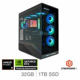 CyberPower, AMD Ryzen 9, 32GB RAM, 1TB SSD, NVIDIA GeForce RTX 5080, Gaming Desktop PC