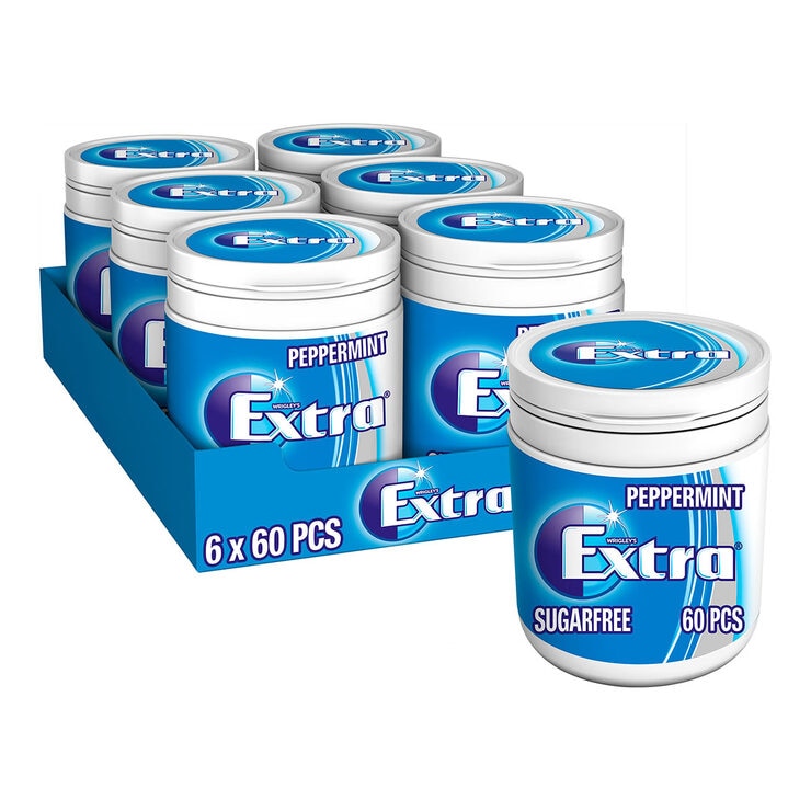 Wrigley's Extra Peppermint Chewing Gum, 6 x 60 Pack Costco UK