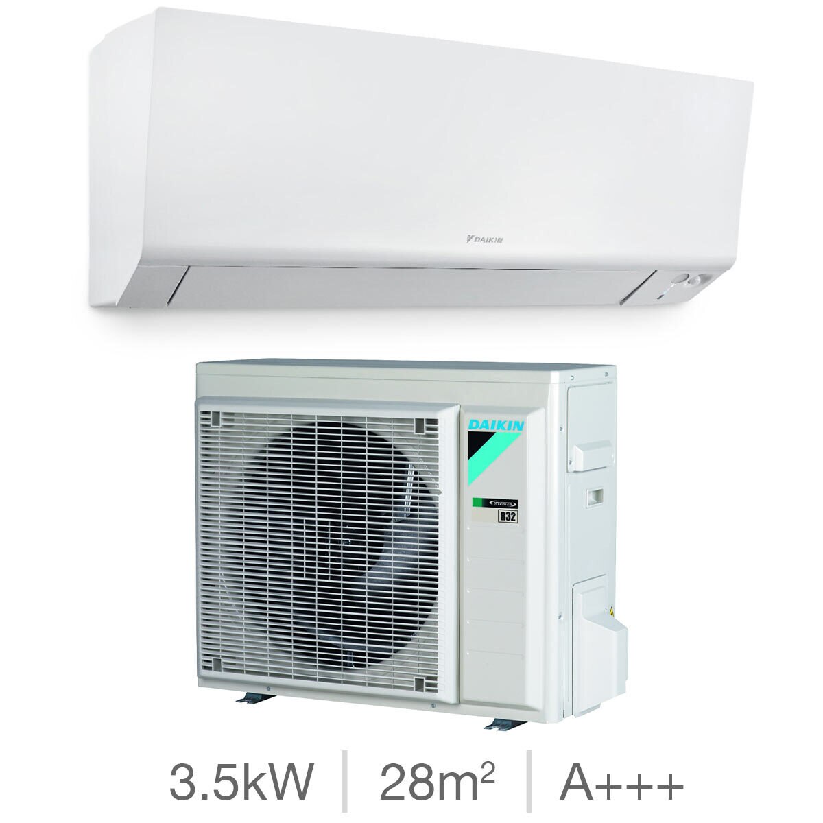 Installed Daikin 3.5kW Single Split Air Conditioner, Model FTXM35R