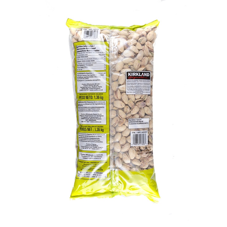 Kirkland Signature Pistachios 1.36kg Costco UK