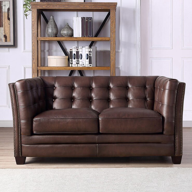 Belmond 2 Seater Brown Leather Sofa Costco Uk