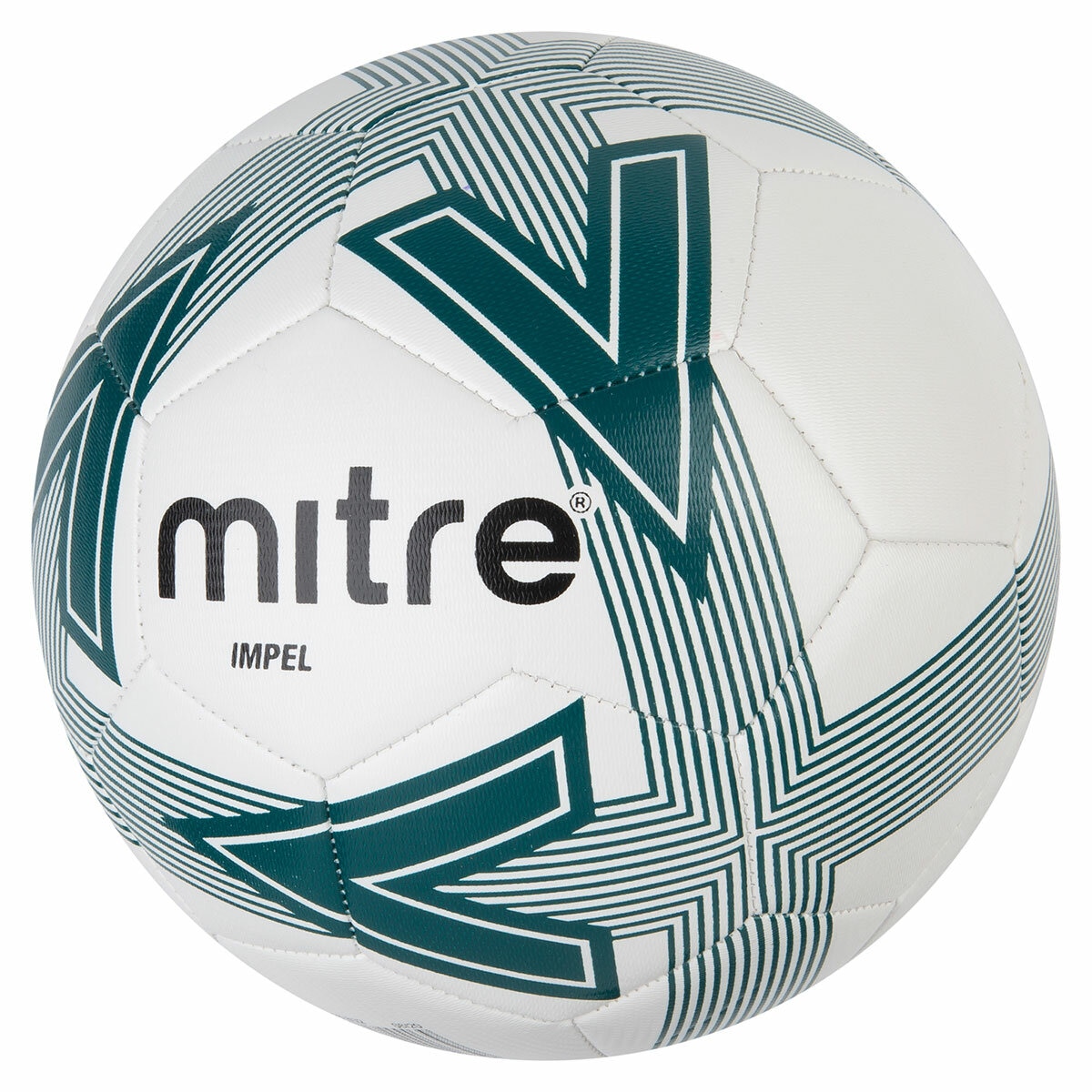 Studio image of the Mitre Revolve Football Size 5 in Green