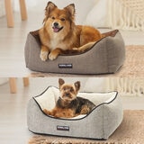 dogs on KS Rectangular Nuzzler Pet Bed