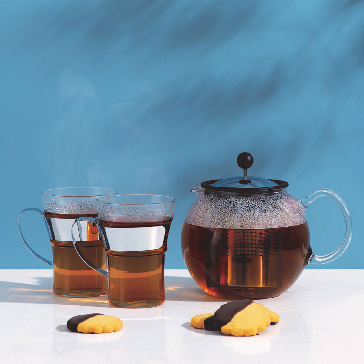 Bodum Assam Tea Press with 2 Tea Glasses