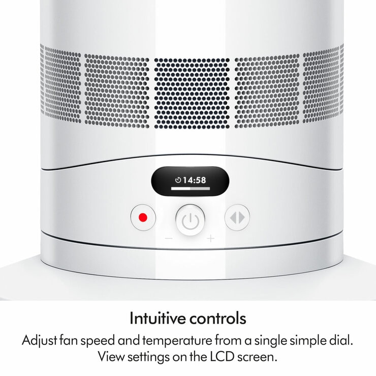 Close up of Dyson AM15's LCD screen