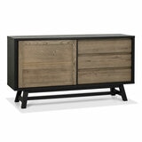 Bentley Designs Camden Weathered Oak & Peppercorn Wide Sideboard Bentley Designs Camden Weathered Oak & Peppercorn Wide Sideboard