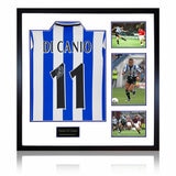 Paolo Di Canio Signed Sheffield Wednesday 1998 Home Shirt Elite Frame