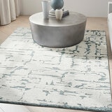 Calvin Klein Sculptural Teal Rug in 2 Sizes