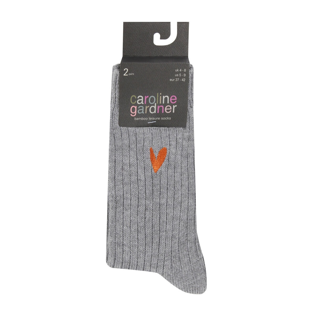 Caroline Gardner Ladies Bamboo Leisure Sock 6 Pack in Pink