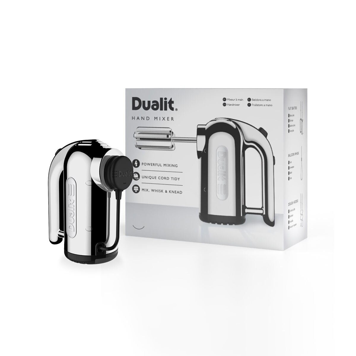 Dualit Hand Mixer in Chrome with the Box