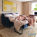 Swyft Model 08 Blue Velvet Double Sofa Bed