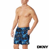 DKNY Men's Swim Shorts in Blue Flower Print
