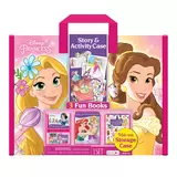 3 Disney Princess Story Books & Activity Case