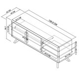 Bentley Designs Kristen Light Oak Entertainment Unit for TV's up to 55"