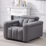 Dallas Grey Leather Power Recliner Armchair Dallas Grey Leather Power Recliner Armchair