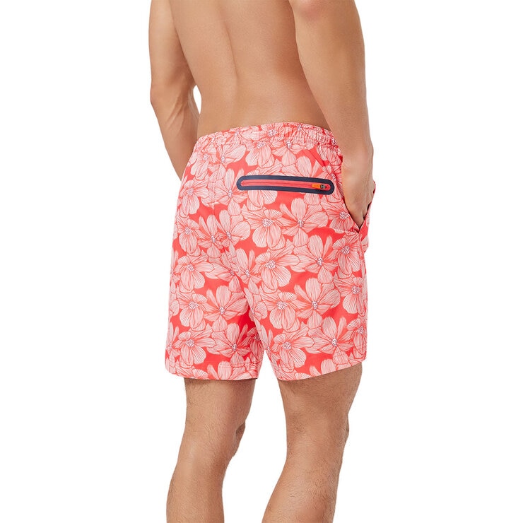 Swims Men's Swim Shorts in Orange Floral, Extra Large