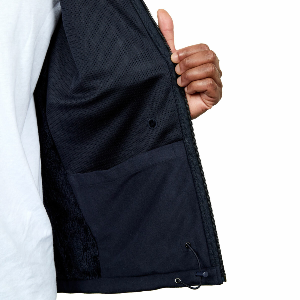 Kirkland Signature Men's Sherpa Lined Softshell Jacket in Blue