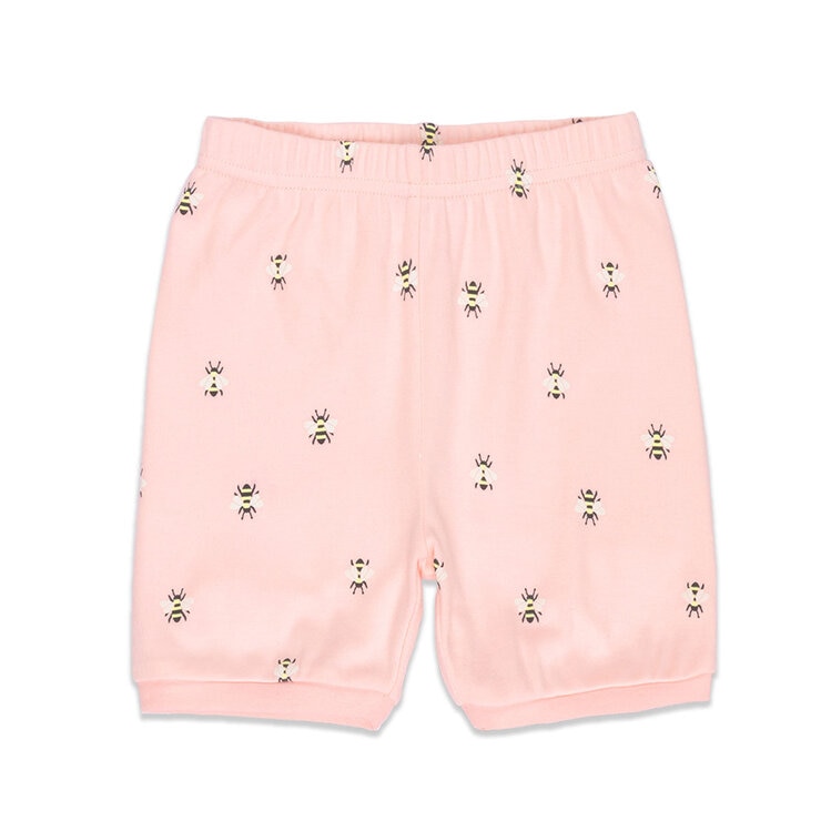 Pekkle Summer Pyjama 4 Piece Set in Daisy & Bees, 3 Years