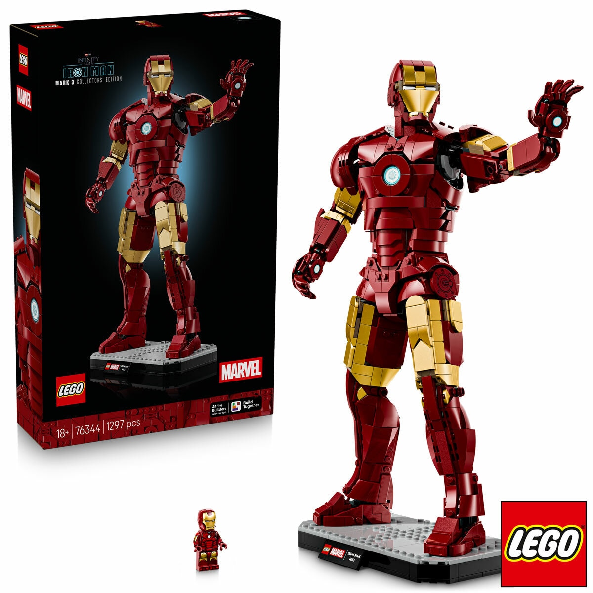 LEGO Marvel Iron Man Mark 3 Collectors Edition - Model 76344 (18+ Years)