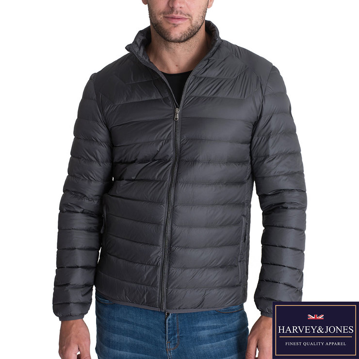 Harvey & Jones Jack Men's Ultra Lightweight Down Jacket in 4 Colours ...