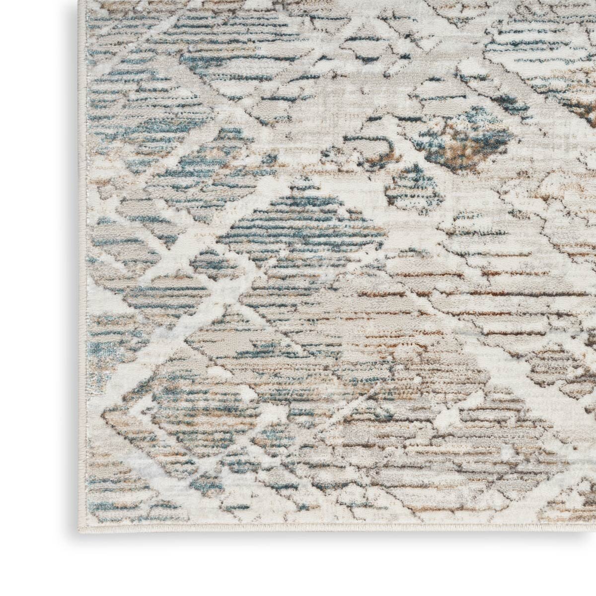 Glitz Grey Abstract Area Rug in 3 Sizes