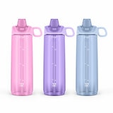 Pogo Tritan Water Bottles 909ml, 3 Pack in Pink, Purple & Blue Pogo Tritan Water Bottles 909ml, 3 Pack in Pink, Purple & Blue