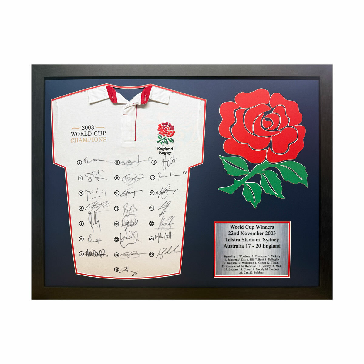 England 2003 Multi Signed Rugby Shirt