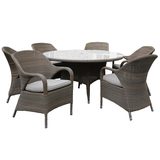 Dorset 6 Seat Dining Set with 150cm Round Table