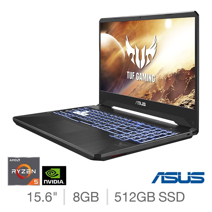 Asus Tuf Amd Ryzen 5 8gb Ram 512gb Ssd Nvidia Geforce Gtx 1650 15 6 Inch Gaming Laptop Fx505dt Al087t Costco Uk