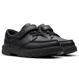 Clarks Kids Lorcam Edge Black Leather Shoes Clarks Kids Lorcam Edge Black Leather Shoes