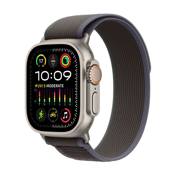 Buy Apple Watch Ultra 2 GPS + Cellular, 49mm Titanium Case with Blue/Black Trail Loop - M/L, MRF63B/A at costco.co.uk Buy Apple Watch Ultra 2 GPS + Cellular, 49mm Titanium Case with Blue/Black Trail Loop - M/L, MRF63B/A at costco.co.uk
