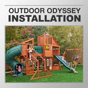 Installation Service for #2622166 Outdoor Odyssey Playcentre and Wooden Swing Set