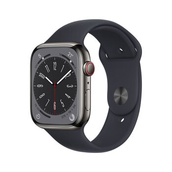 Apple Watch Series 8 GPS + Cellular, 45mm Stainless Steel Case