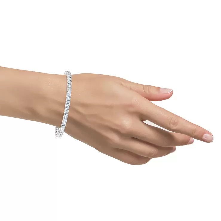8ctw Diamond Tennis Bracelet, 18ct White Gold