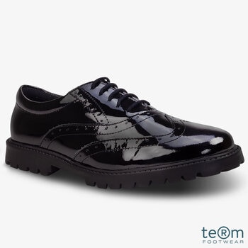 TeⓇm Sophia Girls Chunky Brogue School Shoes in 6 Sizes