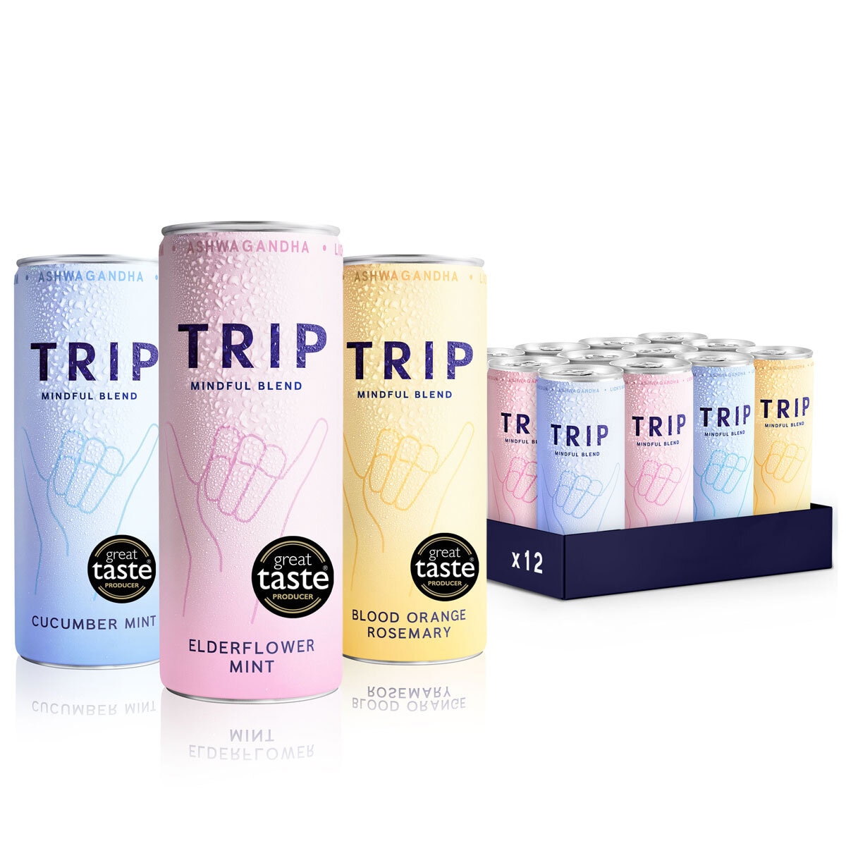 Trip Mindful Blends Mixed Pack, 12 x 250ml