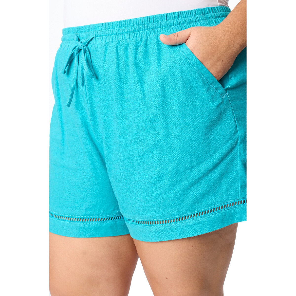 Briggs Ladies Linen Short in Blue
