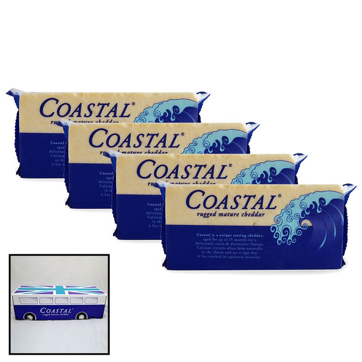 Coastal Rugged Mature Cheddar, 4 x 1kg Costco UK