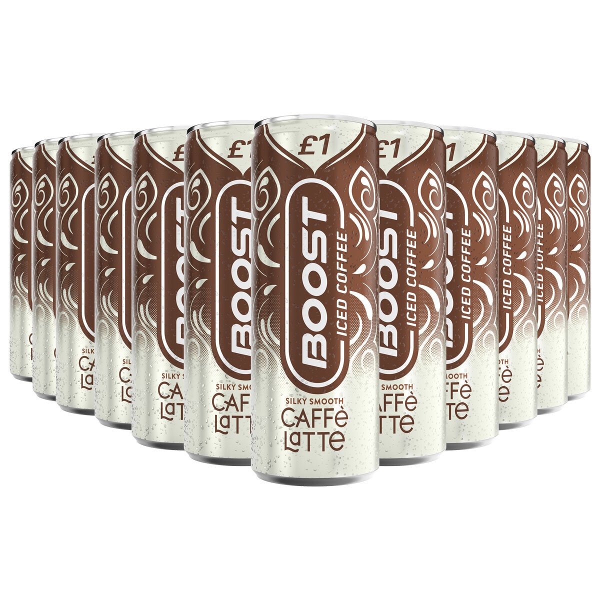 Boost Coffee Latte PMP £1.00,12 x 250ml