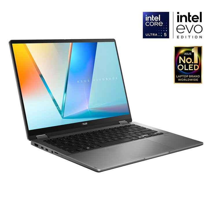 ASUS Vivobook Flip, Intel Core Ultra 5, 16GB RAM, 512GB SSD, 14 Inch OLED Convertible 2 in 1 Laptop, TP3407SA-QL011W