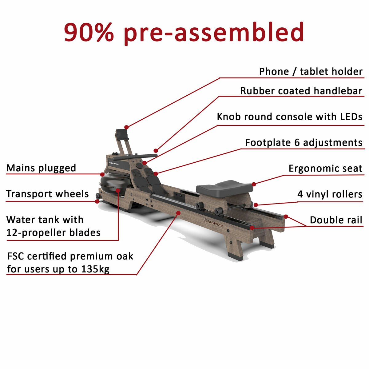 Marcy AquaPro Hydro Rowing Machine